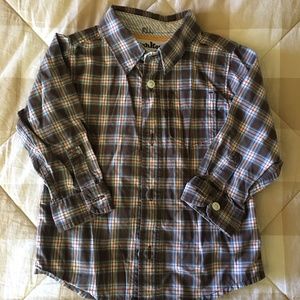 Boys 24 months Osh Kosh plaid button down shirt